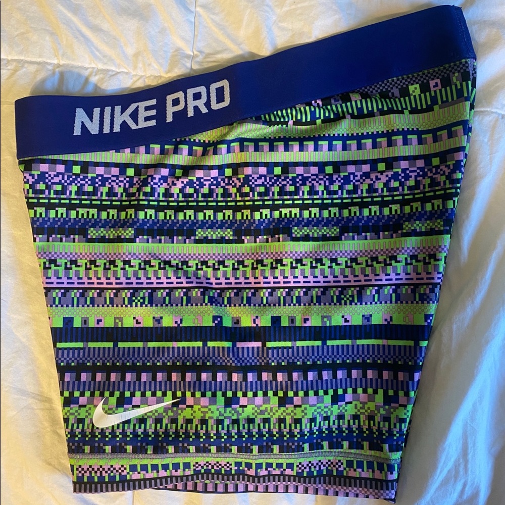 NIKE pro multi-colored spandex